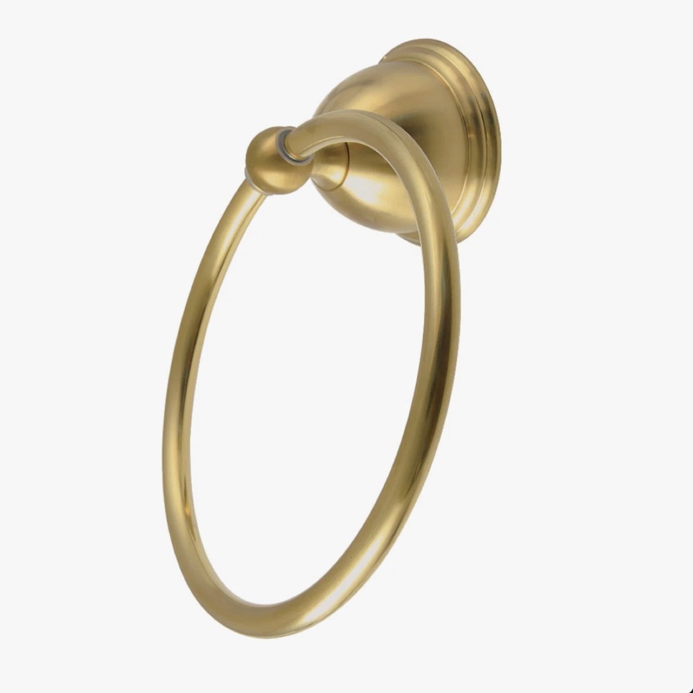 NIB Kingston Brass Restoration Towel Ring BA3964BB - Brushed Brass